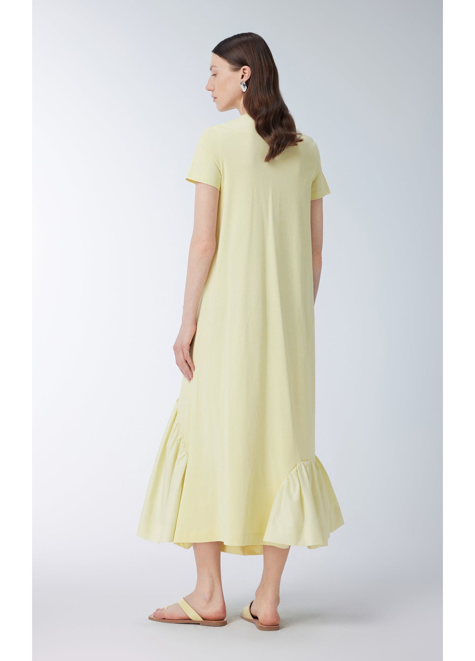 JNBY Short-sleeve Spliced Cotton Dress