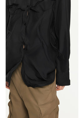 JNBY Loose Fitting Long-sleeved Silk Shirt