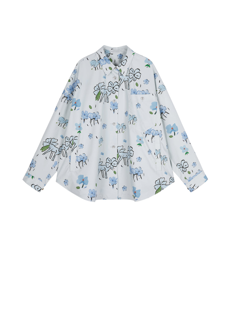 JNBY Loose Fitting Long-sleeved Shirt