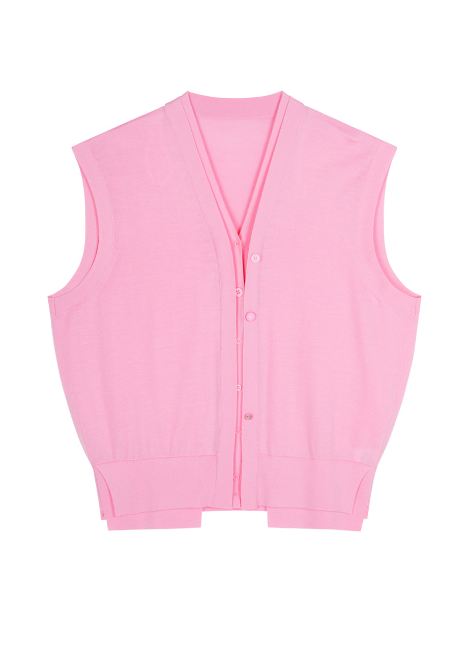 JNBY wool knit waistcoat