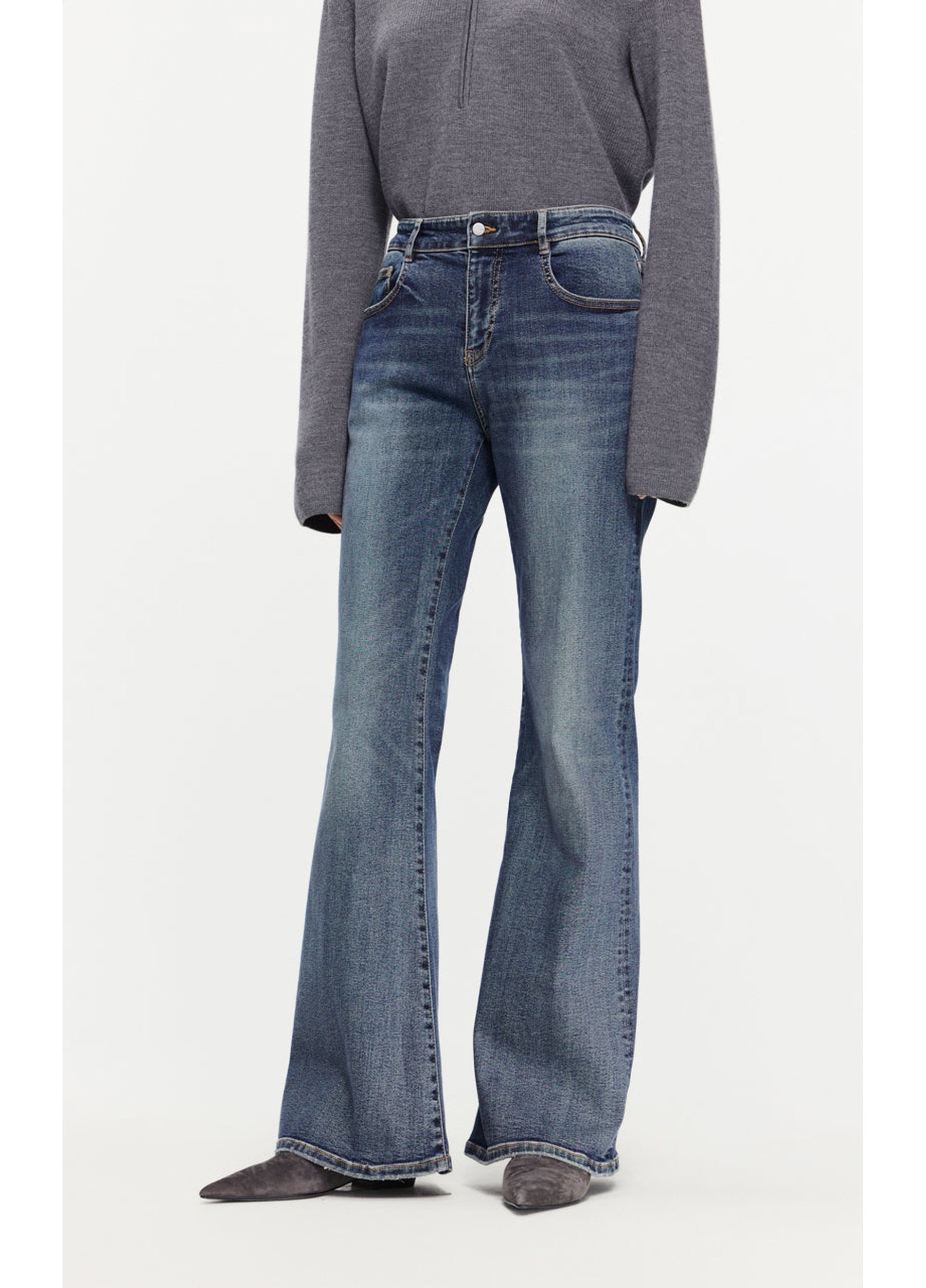 JNBY flared cotton jeans