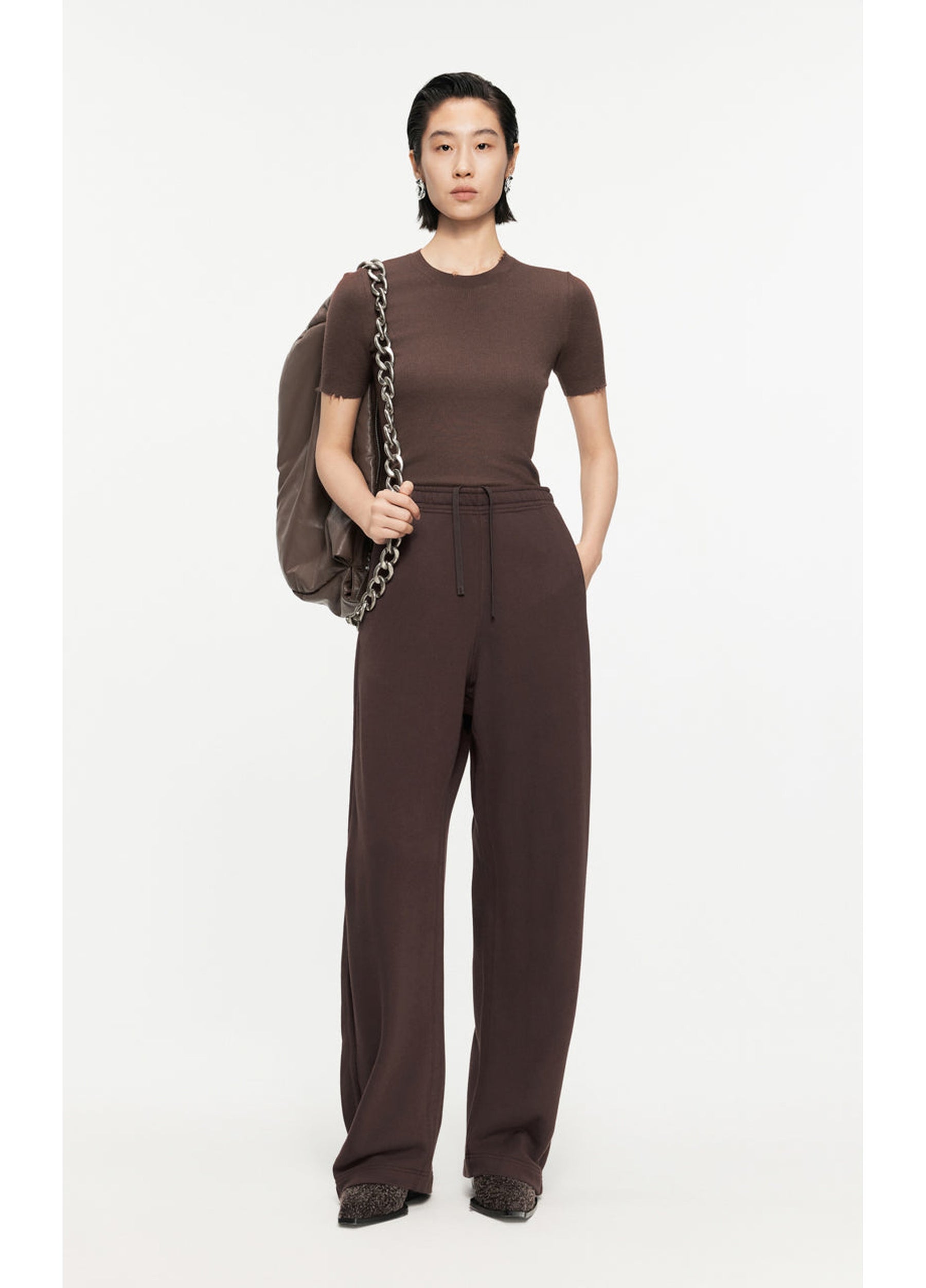 JNBY drawstring cotton trousers