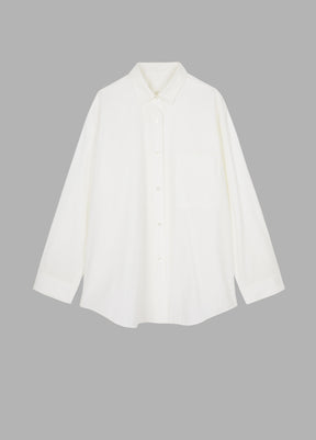 JNBY H-line Oversize Poplin Fabric Long-sleeved Shirt