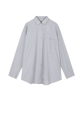 JNBY H-line Oversize Poplin Fabric Long-sleeved Shirt