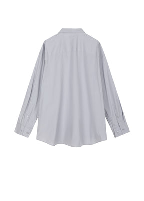 JNBY H-line Oversize Poplin Fabric Long-sleeved Shirt