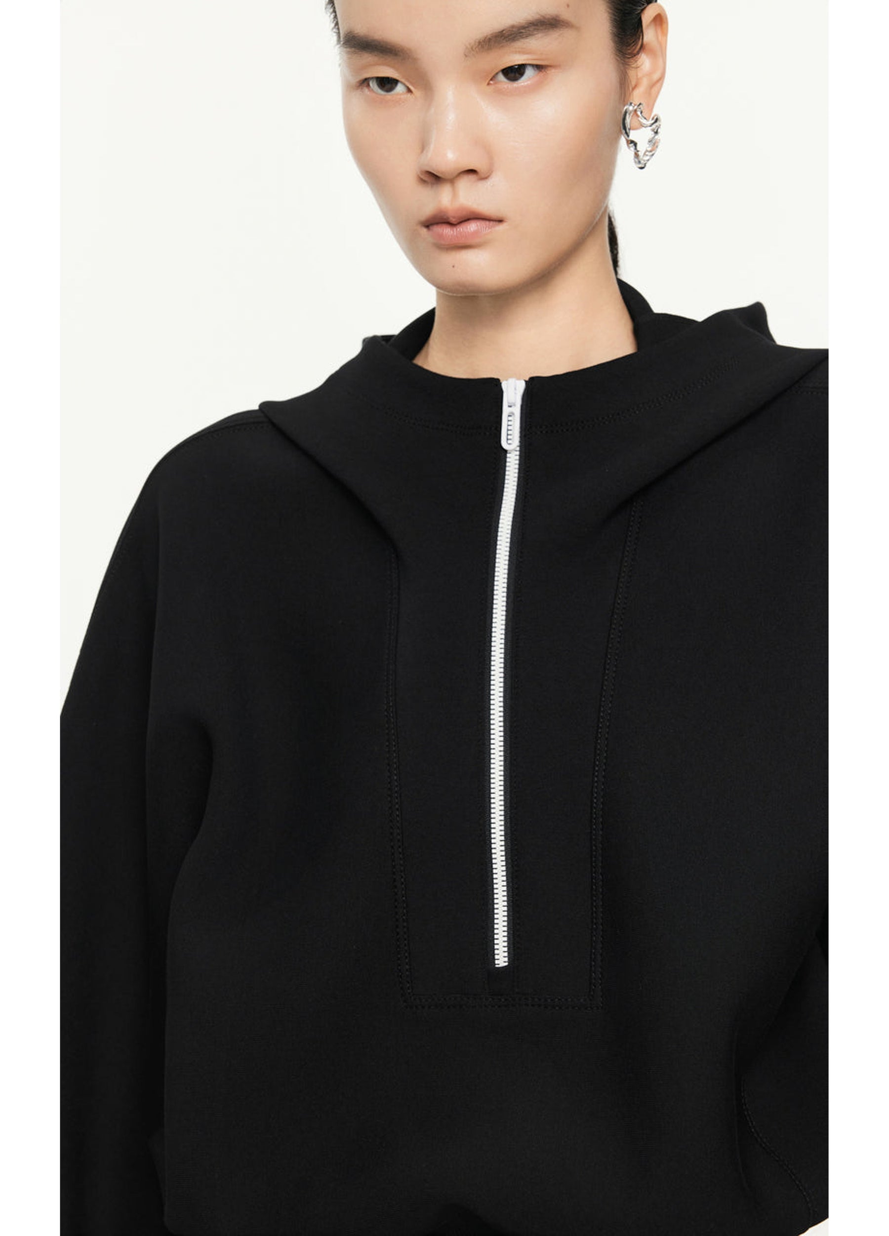 JNBY short hooded sweatshirt