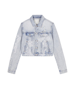 JNBY Lace patchwork denim jacket