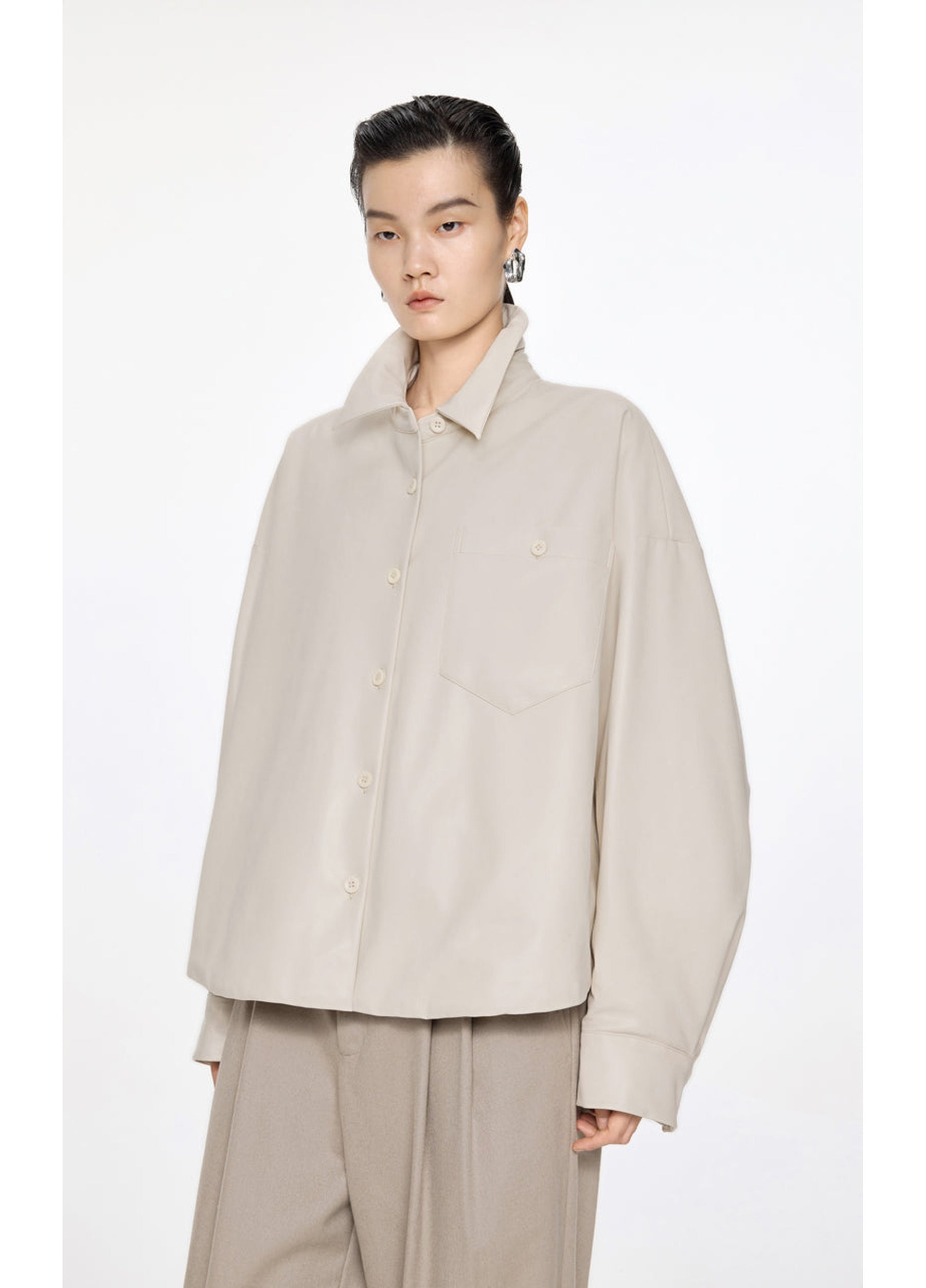 JNBY Oversize Shirt Down Coat