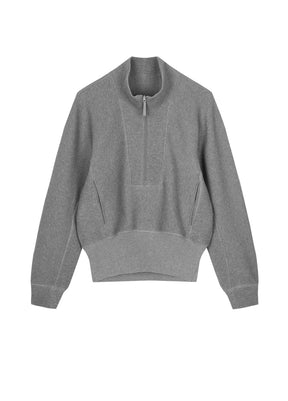 JNBY loose stand up collar pullover hoodie