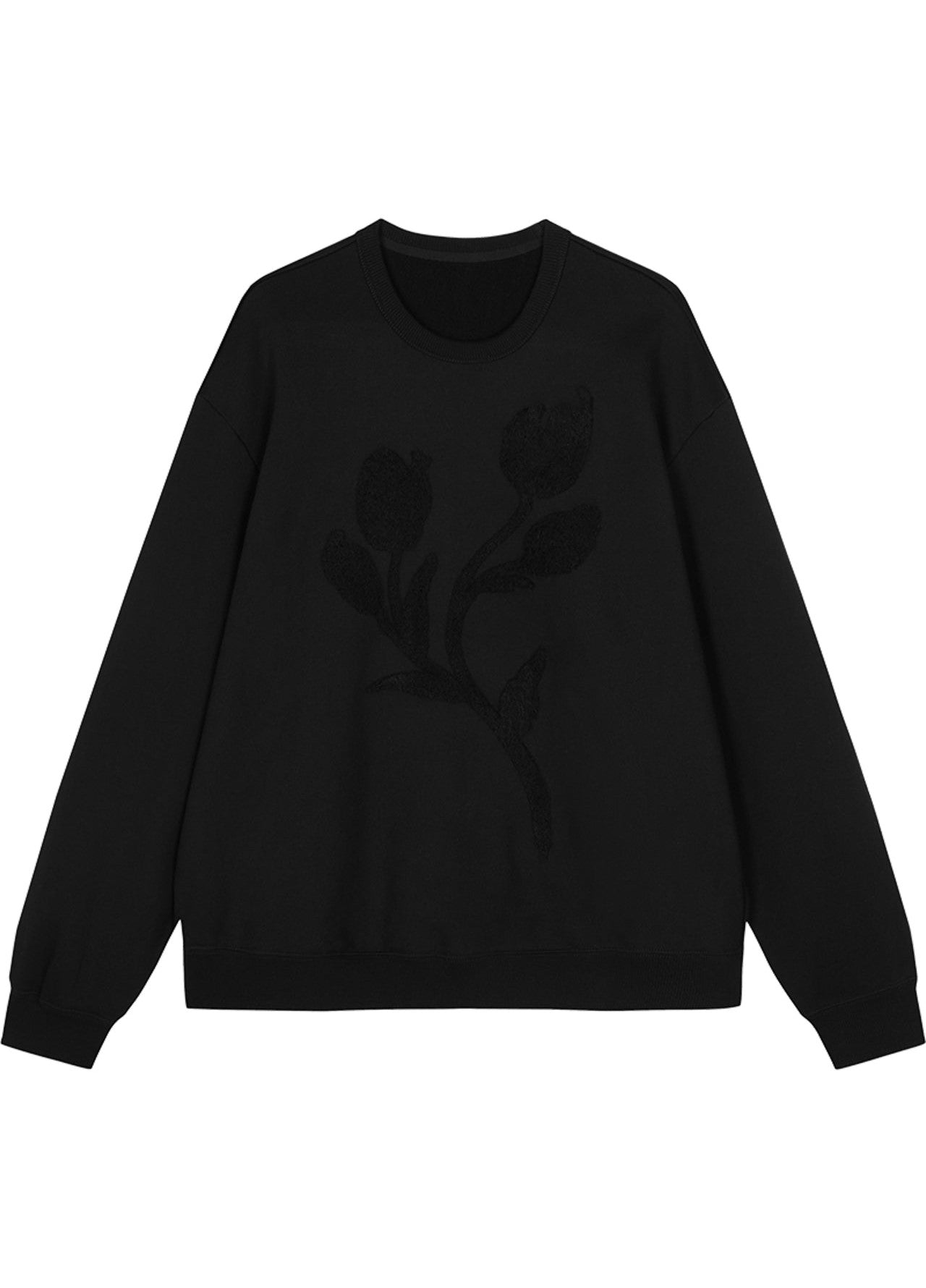 JNBY Womens Plush Flower Silhouette Hoodie