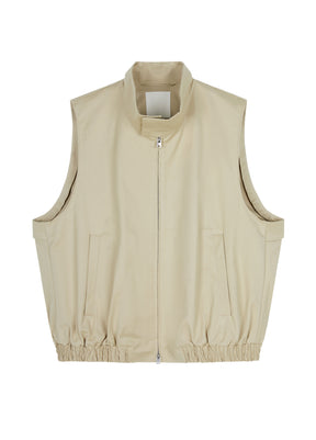 JNBY loose sleeveless standing neck vest