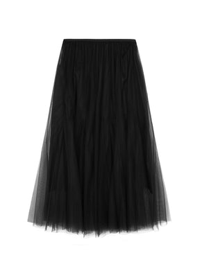 JNBY A-type pleated half body yarn skirt