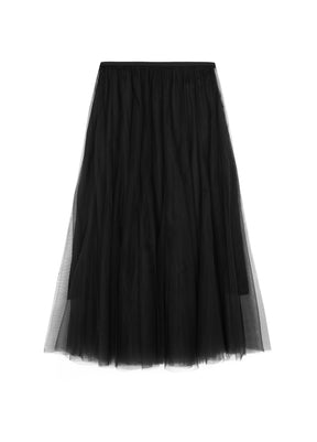 JNBY A-type pleated half body yarn skirt