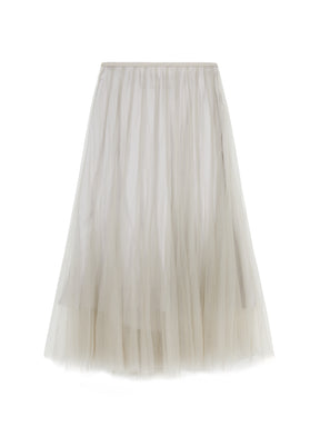 JNBY A-type pleated half body yarn skirt