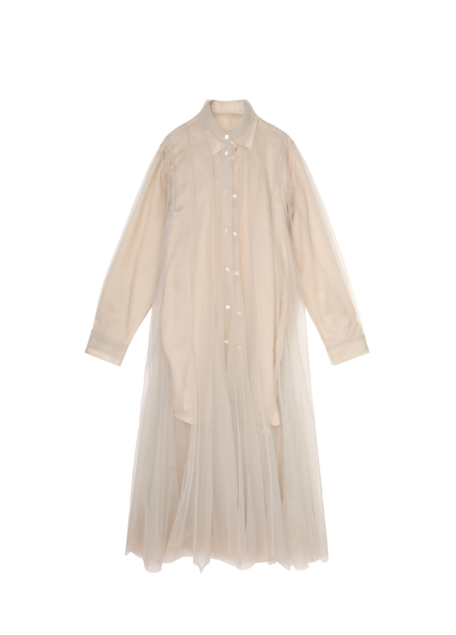 JNBY loose shirt collar dress