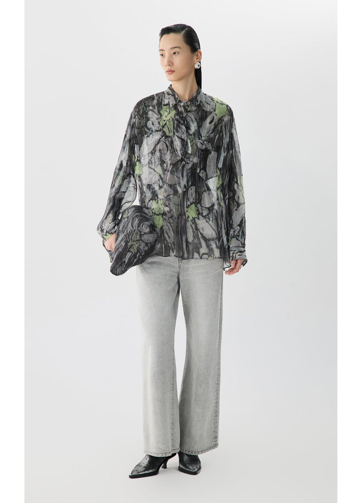 JNBY Narcissus Pattern Loose Shirt