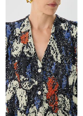 JNBY floral womens knitted cardigan vest