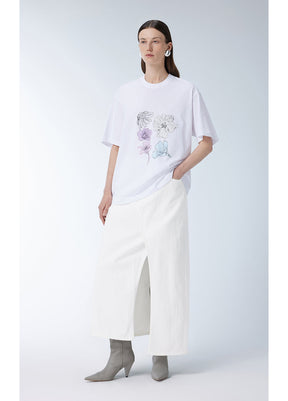 JNBY Miao-inspired Floral Print T-shirt