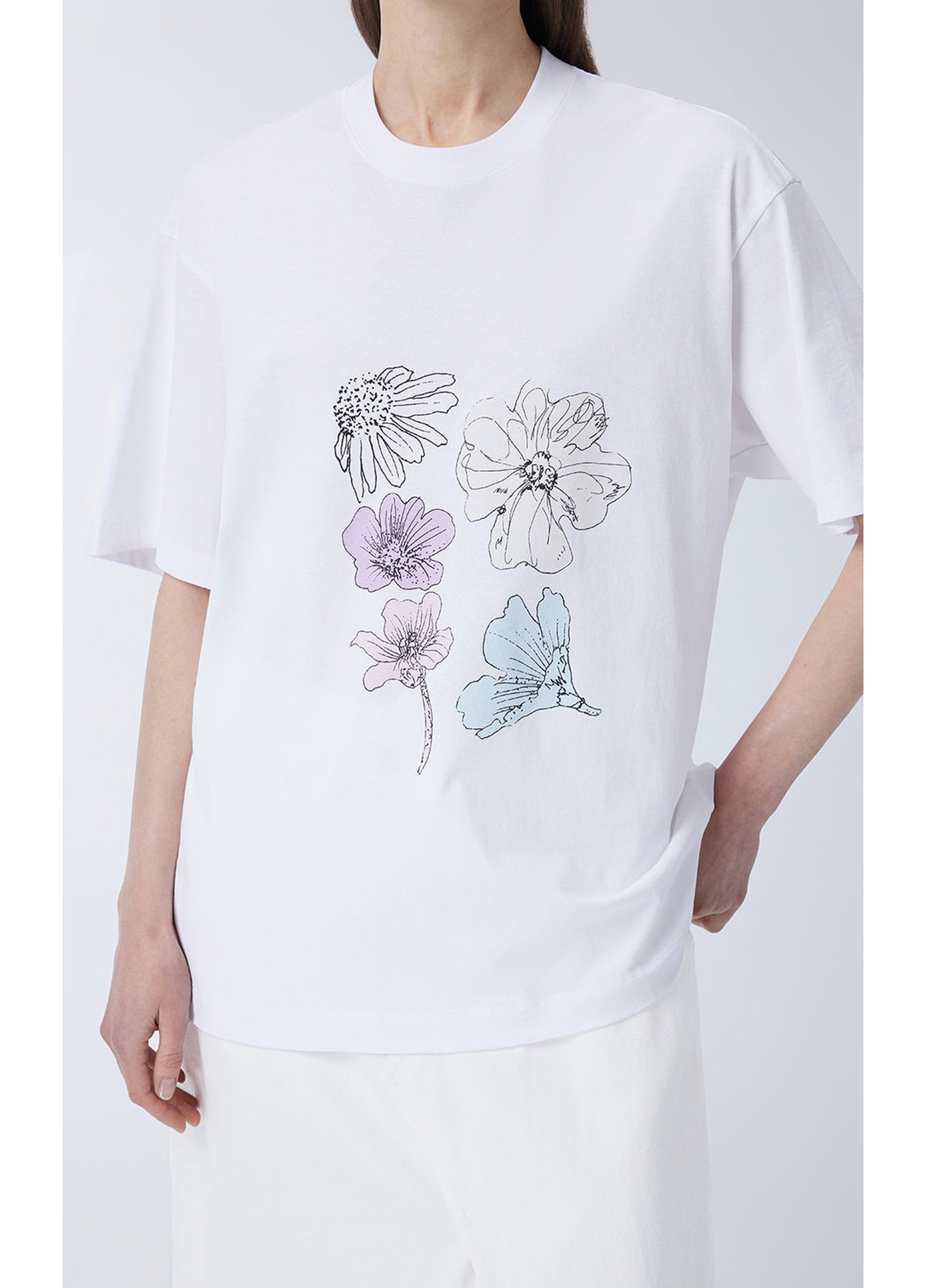 JNBY Miao-inspired Floral Print T-shirt