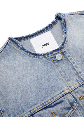 JNBY Relaxed Collarless Demin Jacket